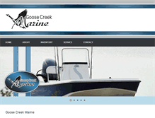 Tablet Screenshot of goosecreekmarine.com